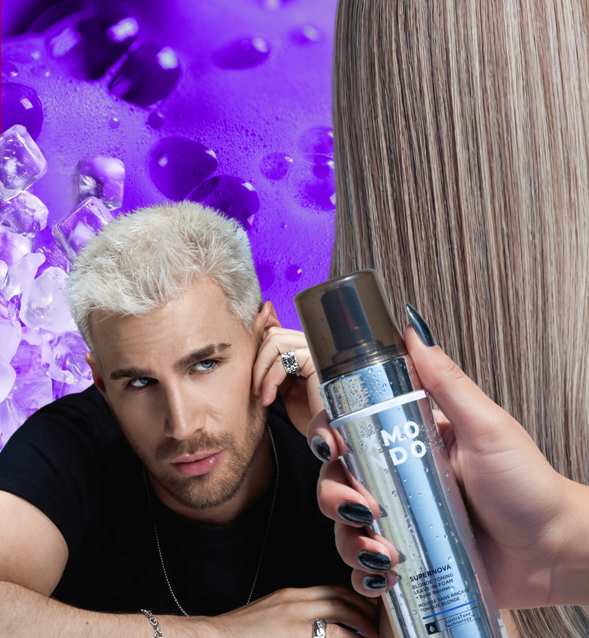 Supernova Blonde Toning Leave-in Foam