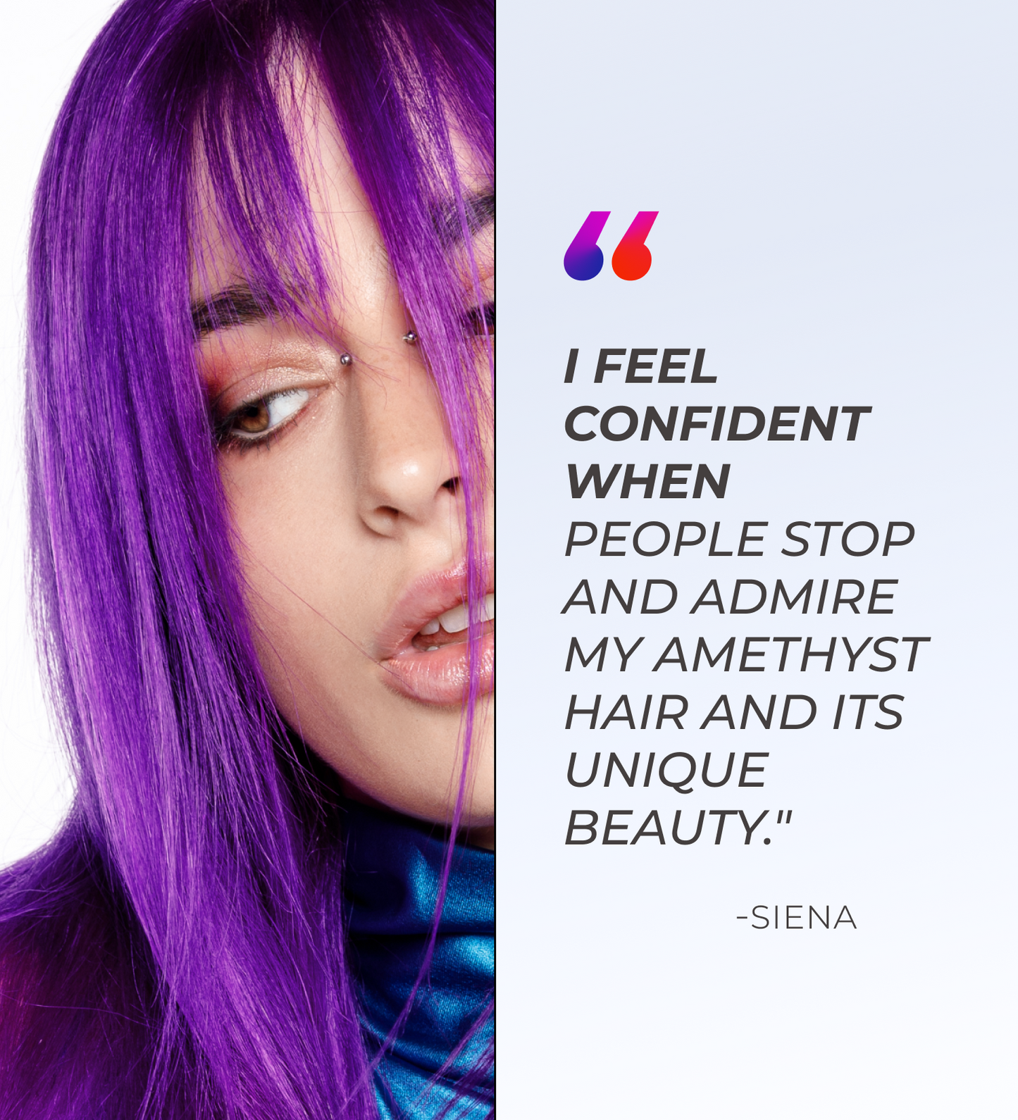 Amethyst Color Depositing Mask