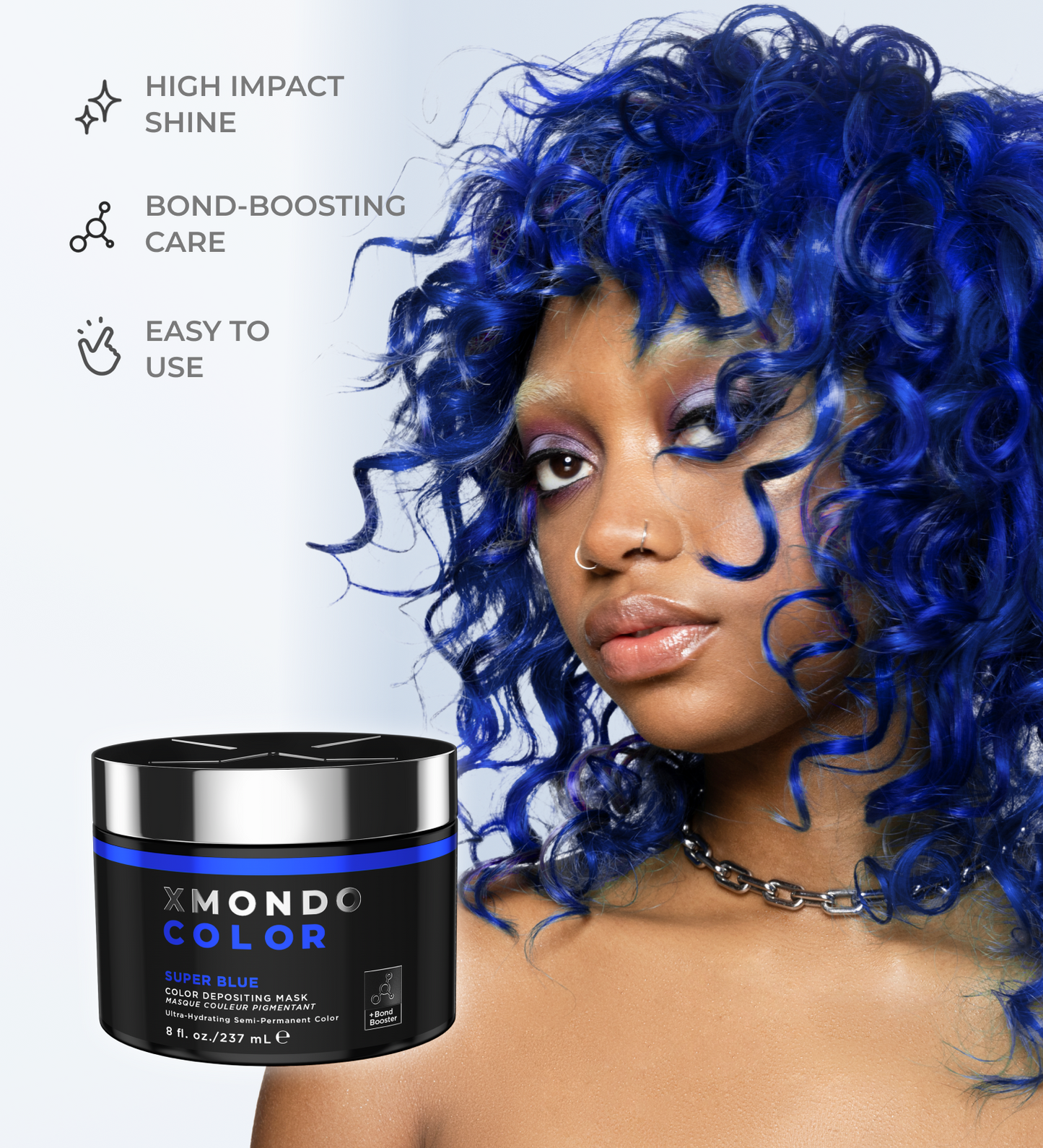 Super Blue Color Depositing Mask