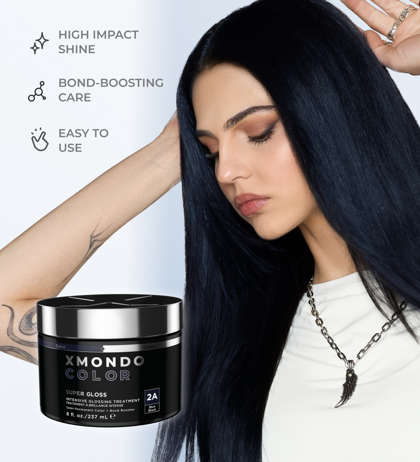 Super Gloss 2A Blue Black Intensive Glossing Treatment