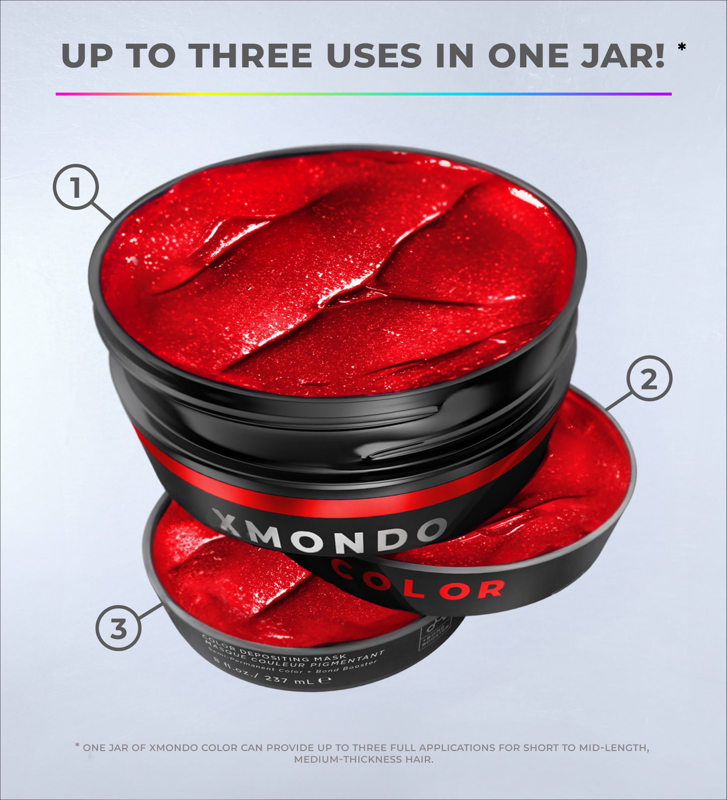 Super Red Color Depositing Mask