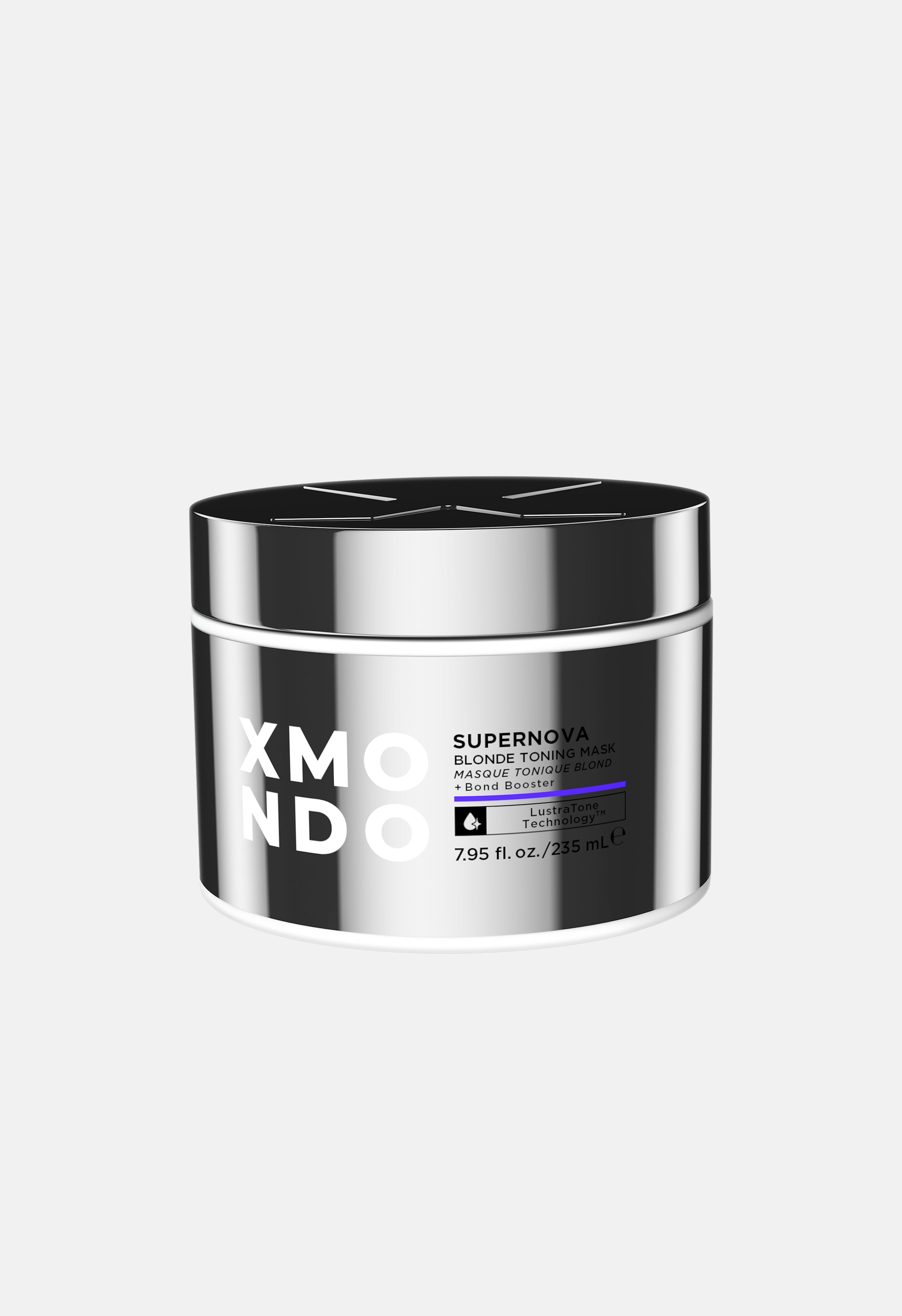 XMONDO Supernova blonde toning mask jar on a light gray background