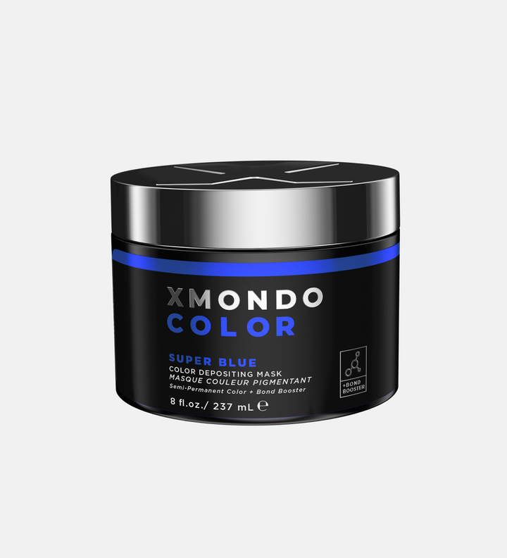 Jar of XMONDO Color Super Blue hair healing color