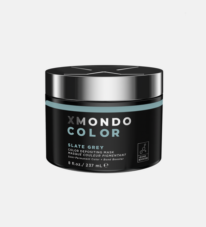 Jar of XMONDO Color Slate Grey hair healing color