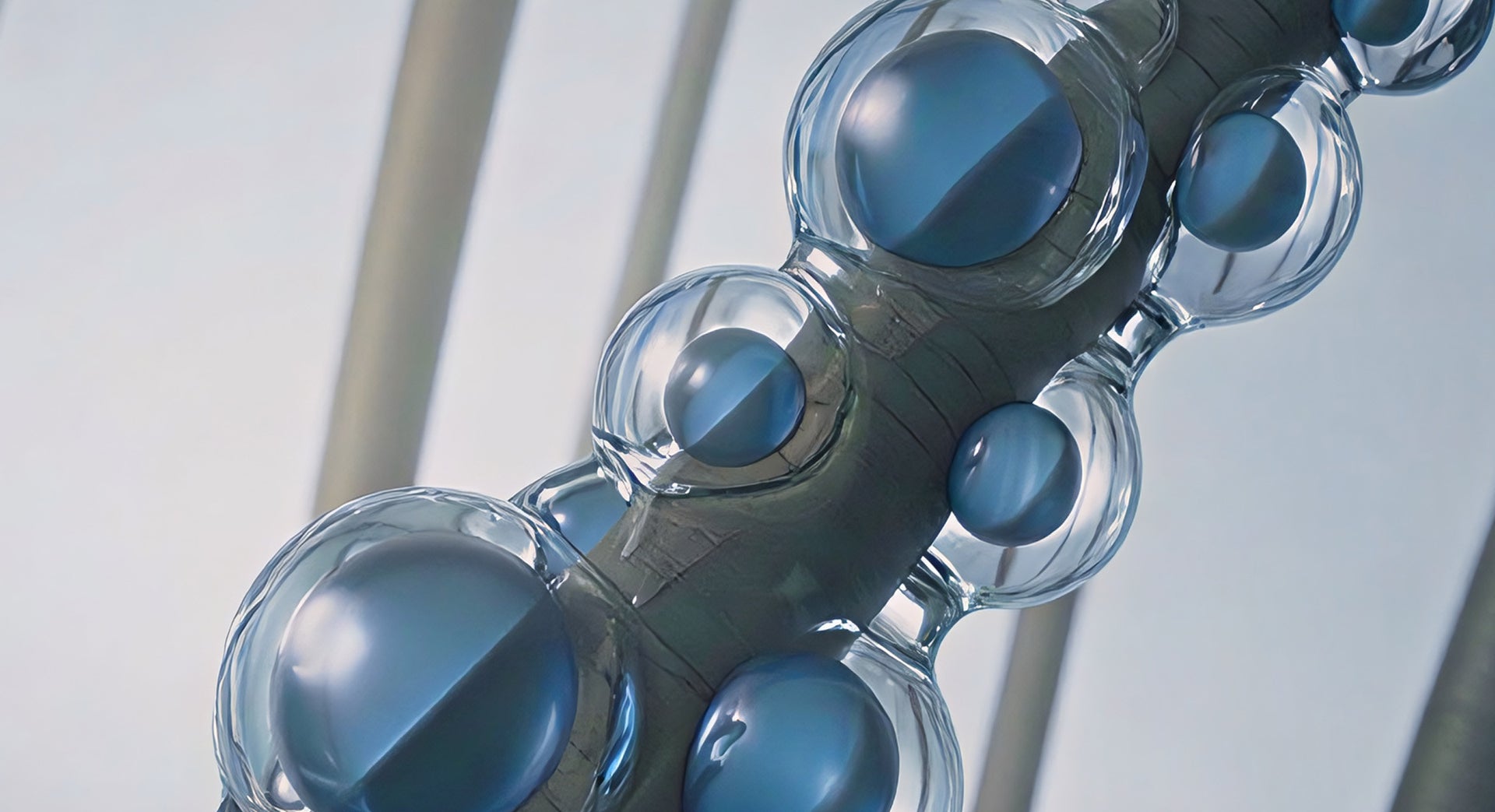 A moisture-retention system stabilizes hydration levels within the strand.