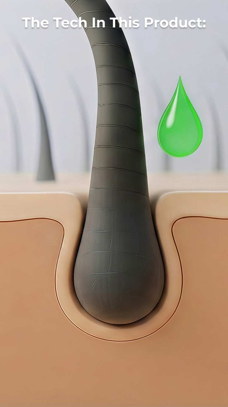 Scalp Care Technology helps regulate oil levels to maintain a balanced scalp environment.