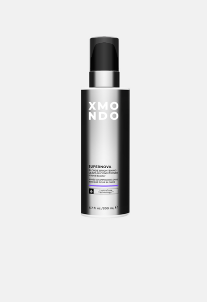 Xmondo Supernova skincare bottle on a white background