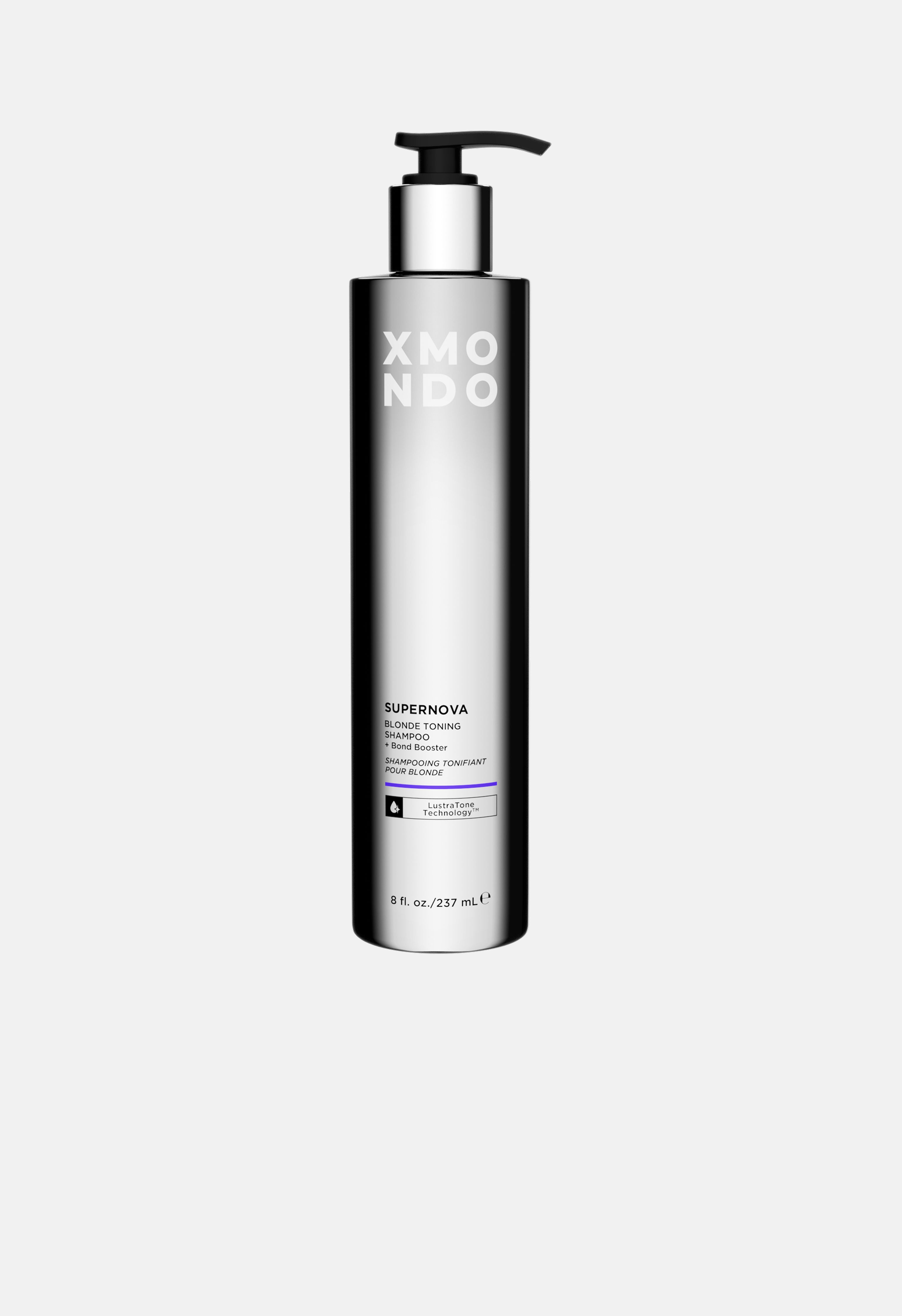 Xmondo Supernova hair care product bottle on a white background