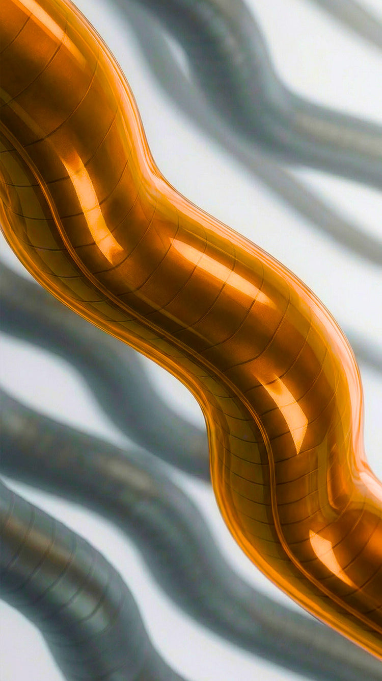 A lightweight molecular barrier forms to reinforce shape without stiffness.