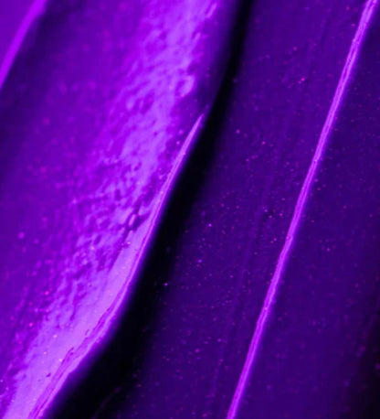 Closeup of XMONDO Color Super Purple hair healing color